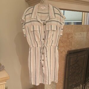 Time and Tru Multicolor Striped Mini Dress